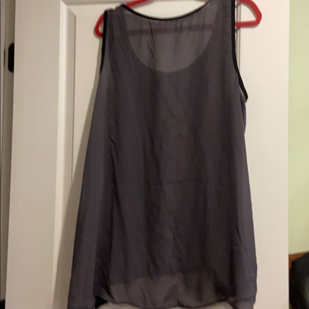 3X tank top “Darkness is needed to see the stars” plus size shirt - Picture 3 of 4
